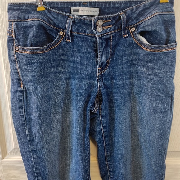 Levi 529  curvy straight  jeans 8M - Picture 7 of 14